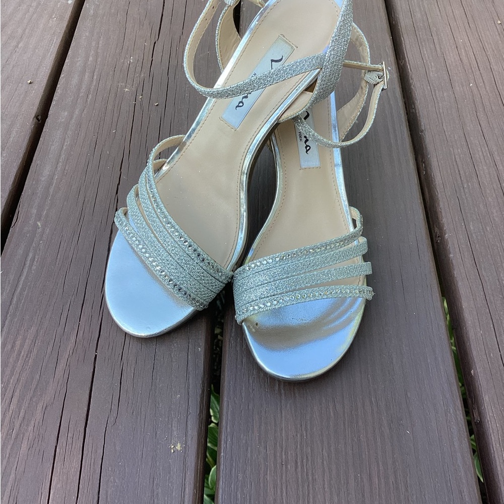 Nina Nelena Evening Sandal in Silver Dreamland 6M - Picture 2 of 10